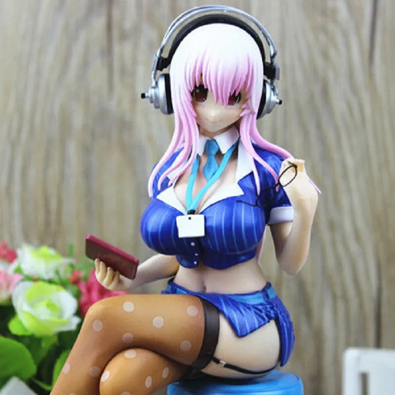 Японское аниме супер звуковая волна фигура сексуальная Офисная Леди Sonico OL Ver. ПВХ фигурка игрушка Съемная одежда новая сексуальная фигура