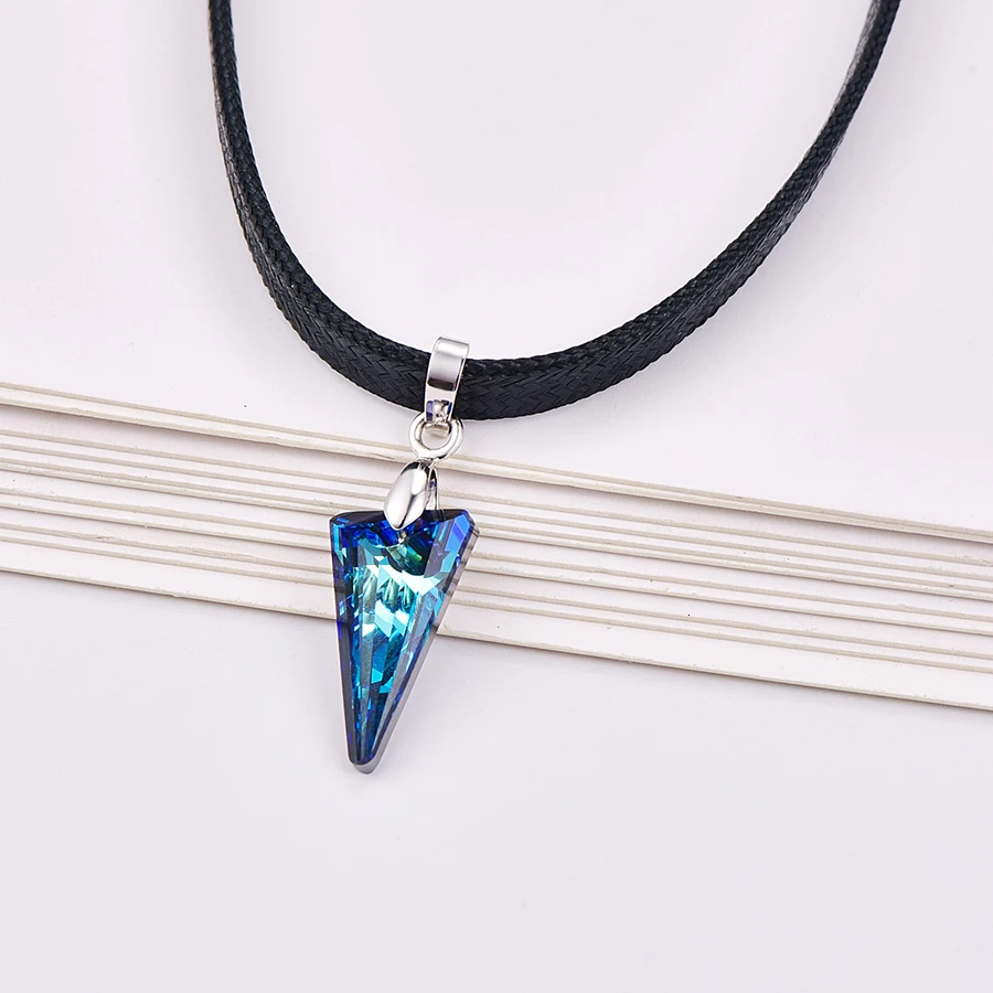 Женская цепочка с кристаллом Сваровски Malanda колье-чокер цепочкой свадебное