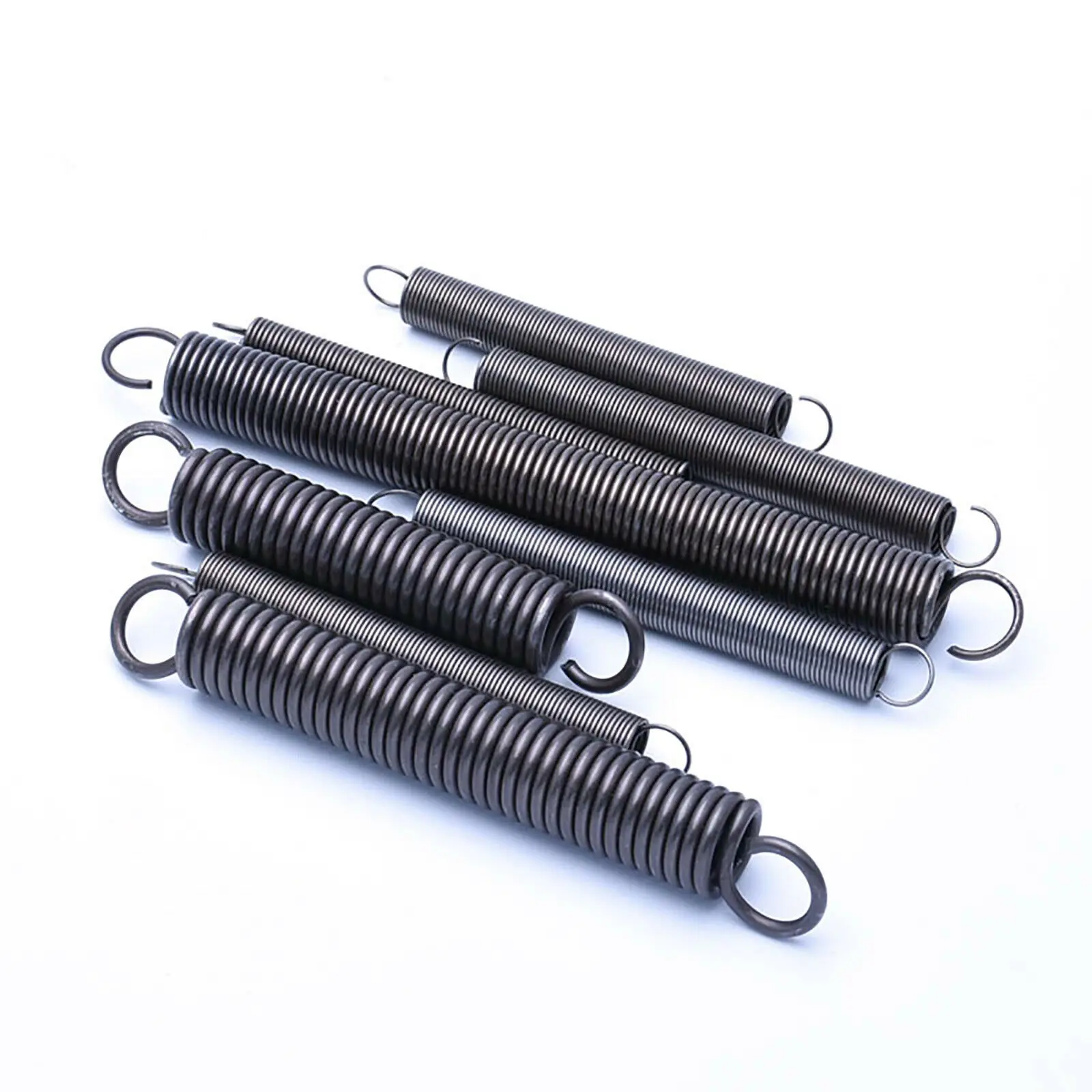 1Pcs Wire Dia 2mm Spring Steel Tension OD 14-20mm S Hook Cylindroid Helical Pullback Extension Length 50mm -100mm | Обустройство дома