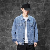 spring autumn new mens trend all match denim jacket male fashion streetwear outdoor lapel outer clothes jacket men
