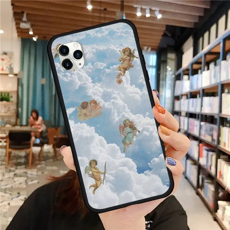

Angels Aesthetic Aesthetics Rubber Phone Case for iPhone 11 12 pro MINI XS MAX 8 7 6 6S Plus X 5S SE 2020 XR