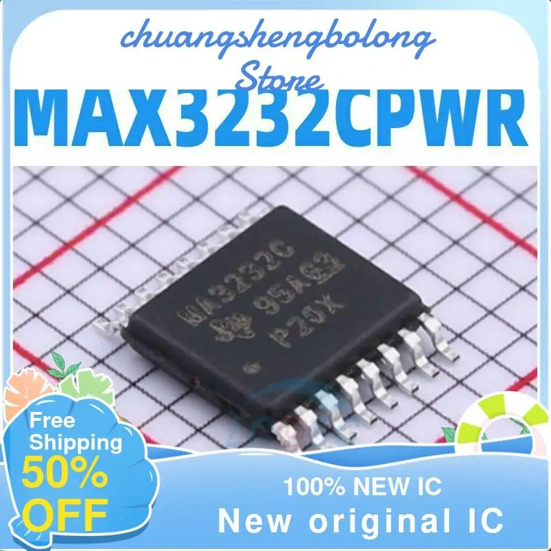 

10-200PCS MAX3232CPWR MAX3232 MA3232C TSSOP-16 New original IC