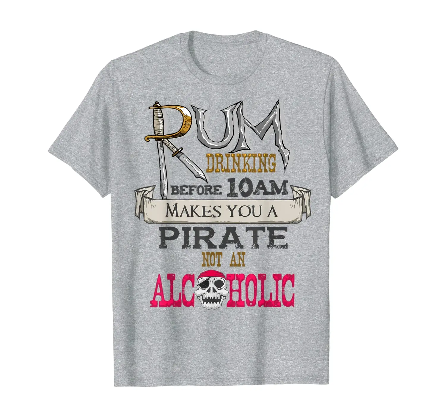 

Rum Drinking Pirate T-Shirt, Gasparilla Alcohol Drinker Gift