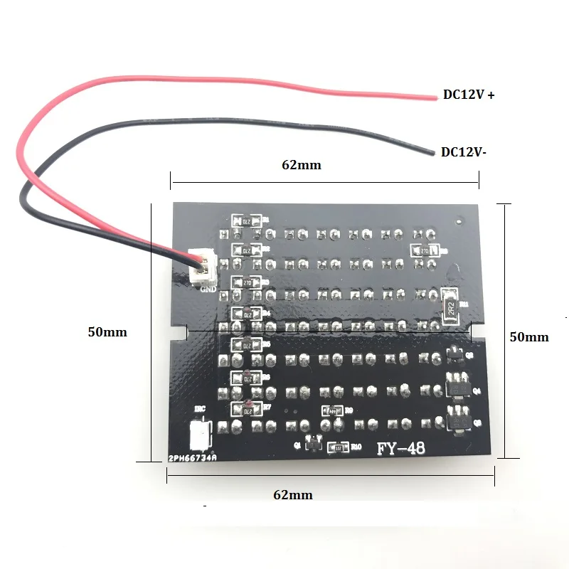 Инфракрасная светодиодная плата 850 нм подсветка ночного видения 48 светодиодный