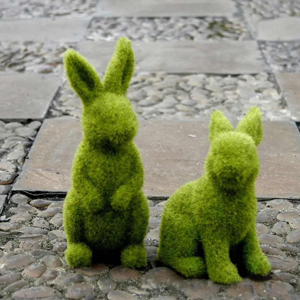 

Милый кролик модель статуя садовый орнамент смола ремесло зеленый кролик Статуя Рисунок Пейзаж Двор домашний сад украшения скульптуры