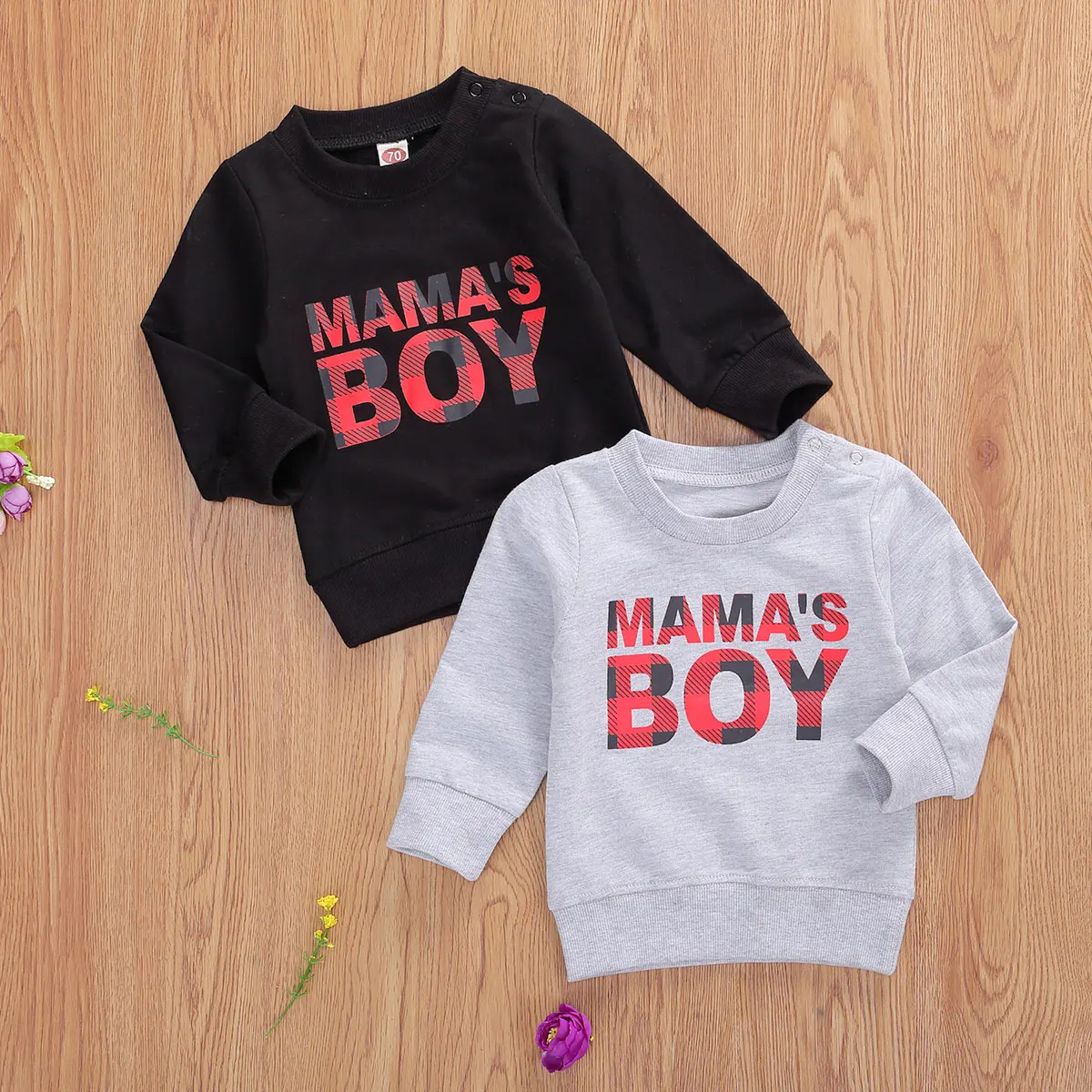2020 New Hot 0-3Y MAMA Toddler Baby Boy Top Sweatshirt Long Sleeve Letter print Autumn Cotton Clothes Kids Outwear ropa de bebe |