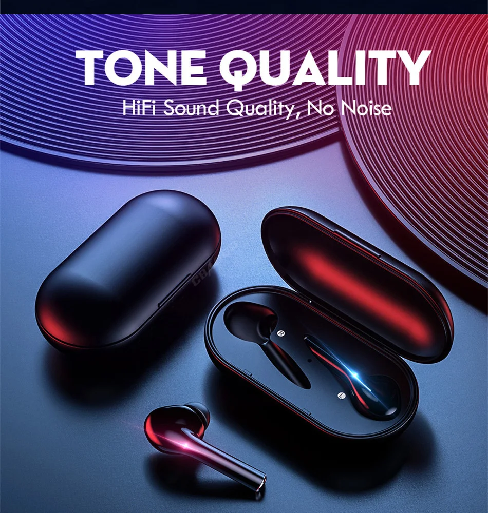 CBAOOO TWS Bluetooth беспроводная гарнитура 5,0 Bluetooth стерео гарнитура Hifi Ture спортивные наушники с микрофоном зарядная коробка