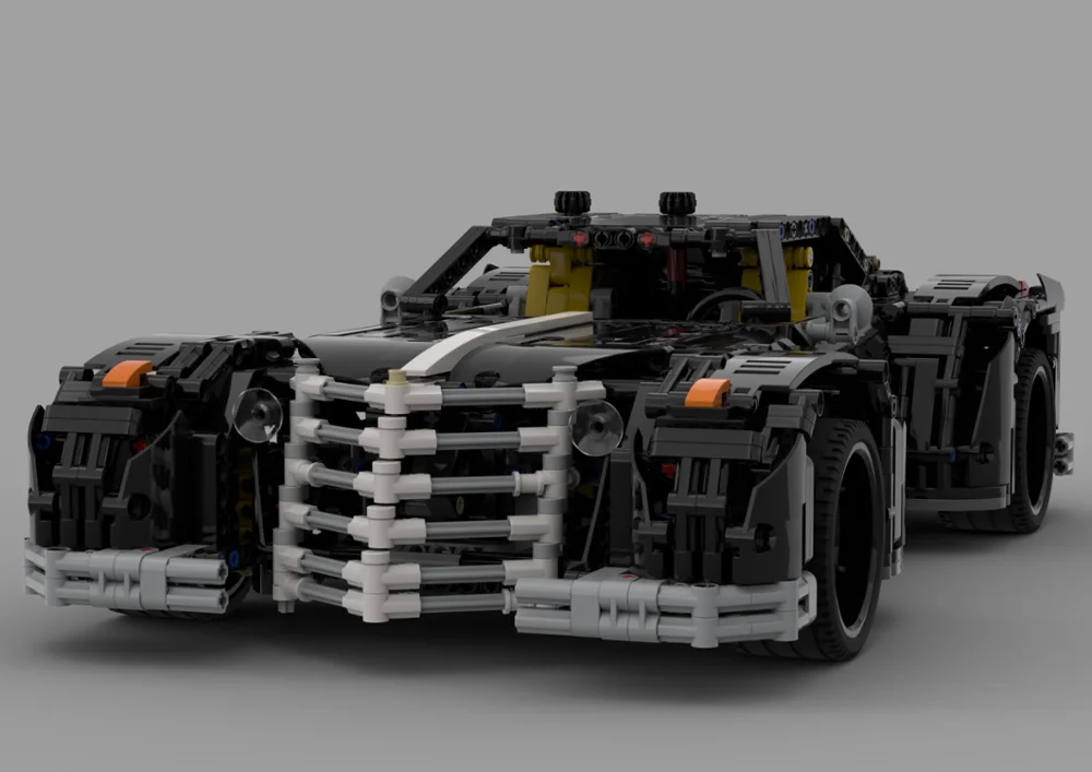 

2020 sports car building block GTA2 Z-type, zaibatsu DIY assembly structure educational toy model MOC-49039