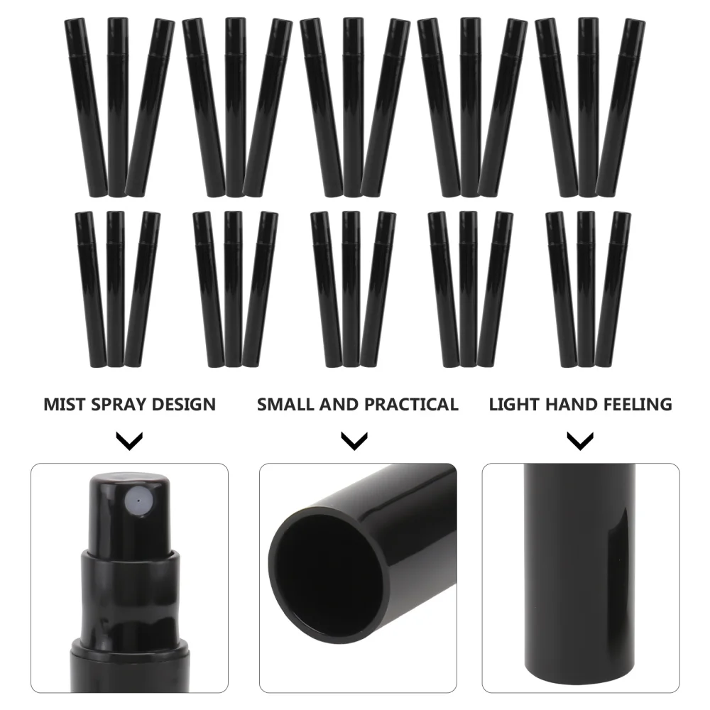 

30Pcs Fine Mist Bottle Home Perfume Sprayer Hand Pressure Sprayer Black