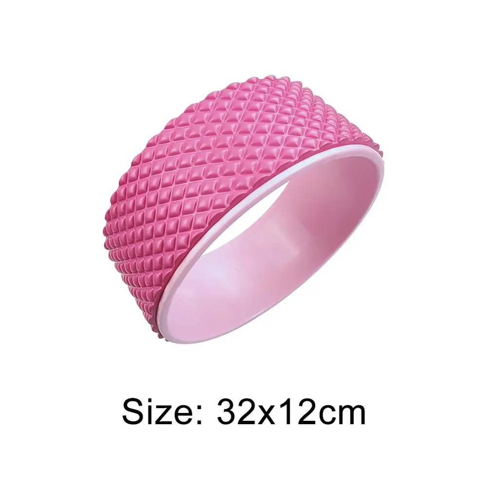 Type B Pink Деревянный цвет колеса для йоги Пилатес с Буддой Лотос Профессиональный ТПЭ Йога круги тренажерный зал тренировки спины тренировочный инструмент для фитнеса - Цвет: Type B Pink