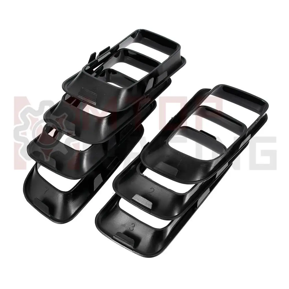 Черный ABS Хром Передняя решетка отделка отверстий для Jeep Compass 2011 2012 2013 2014 2015 2016 |