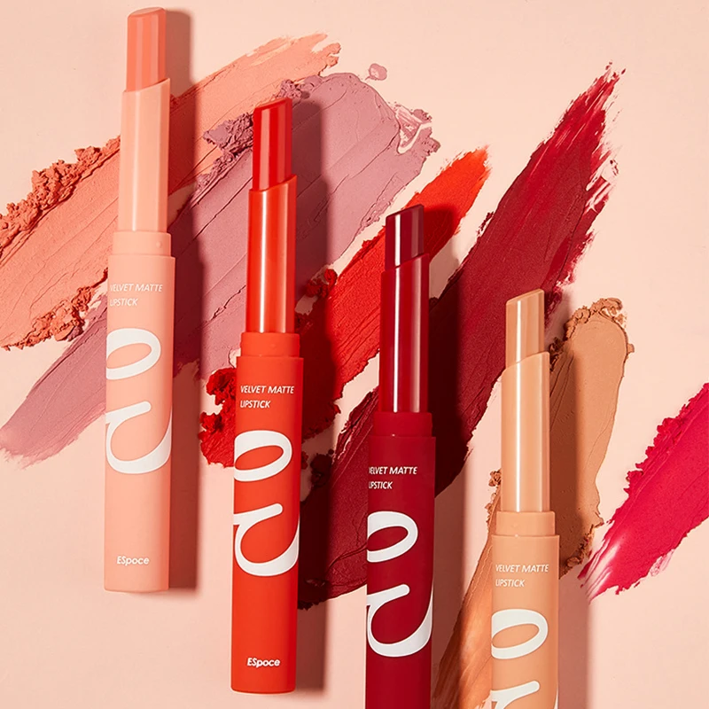 

12-color Matte Frosted Lipstick No Fading Non-sticky Cup Lip Glaze Long-lasting Waterproof Moisturizing Lipstick Cosmetics TSLM2