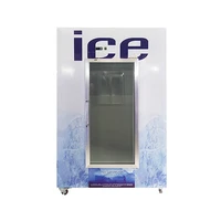 1699l ice cube storage bin aluminum slant 2 door ice bag freezer