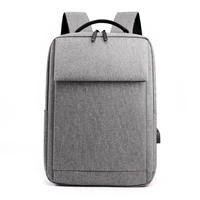 mens womens business casual laptop backpack 15 6 inch solid color foreign trade cross border backpack