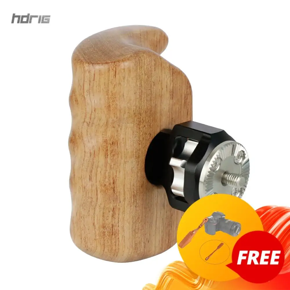 Деревянная рукоятка HDRIG с креплением для розетки M6 ARRI правый боковой разъем
