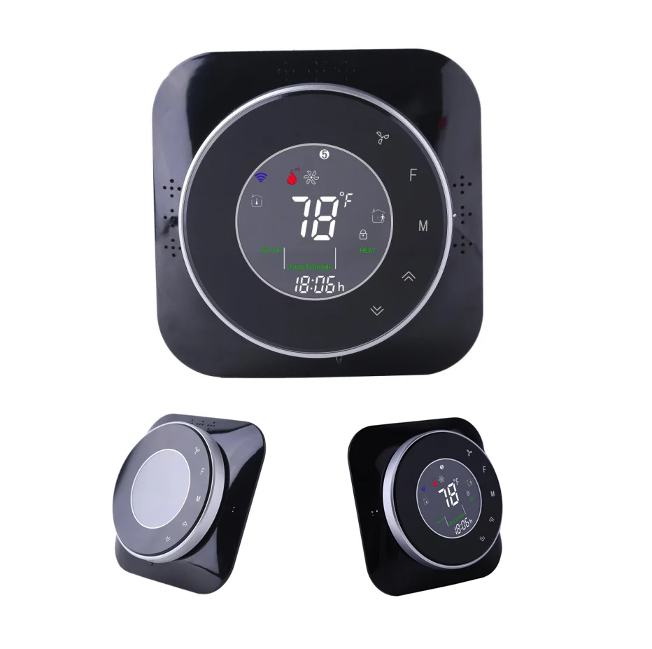 

Drop shipping Factory Price Smart Home Touch screen wall WIFI Heat Pump Thermostat with Tuya app