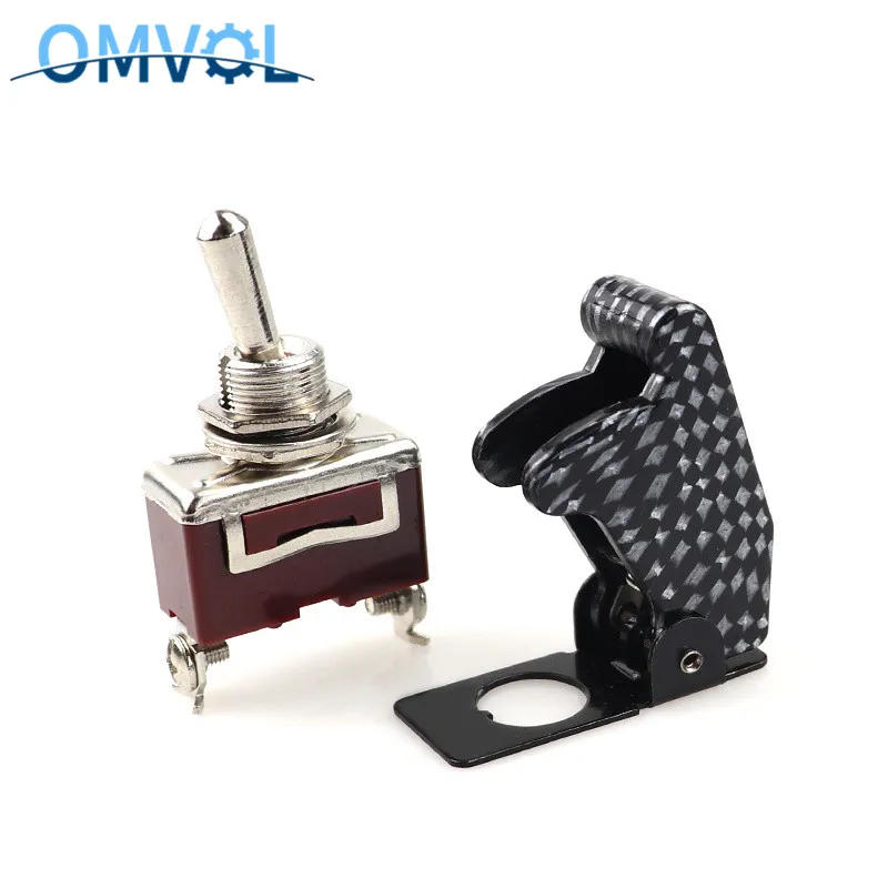 1 шт. 12 мм Переключатель ВКЛ ВЫКЛ с защитной крышкой|Выключатели| |