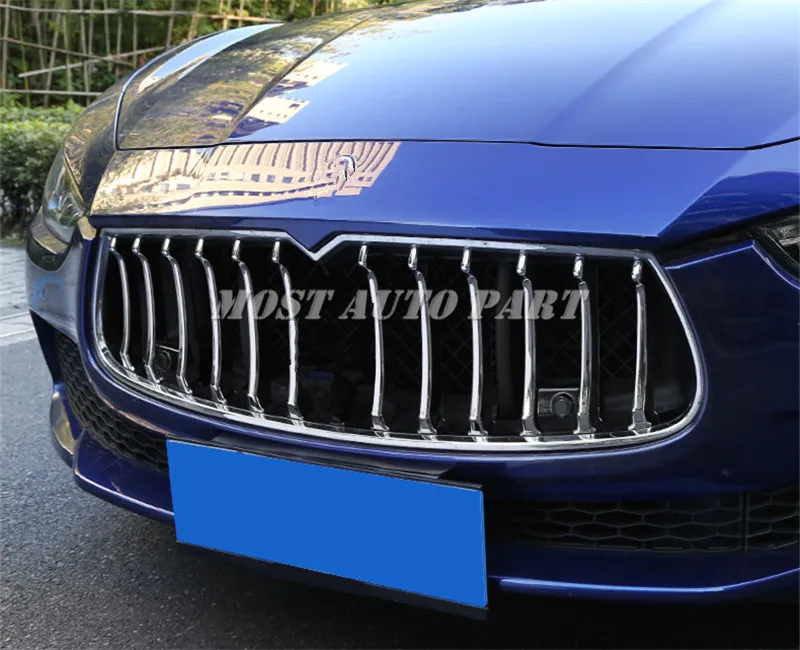 ABS Хромированная Центральная решетка решетки Формования Отделки крышки для Maserati