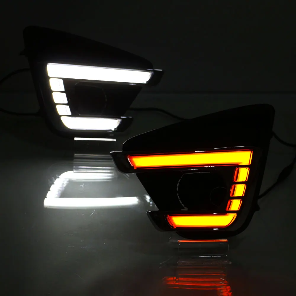 DRL Дневной светильник для Mazda CX 5 2012 2013 2014 2015 2016 левый и правый Белый DRL/желтый