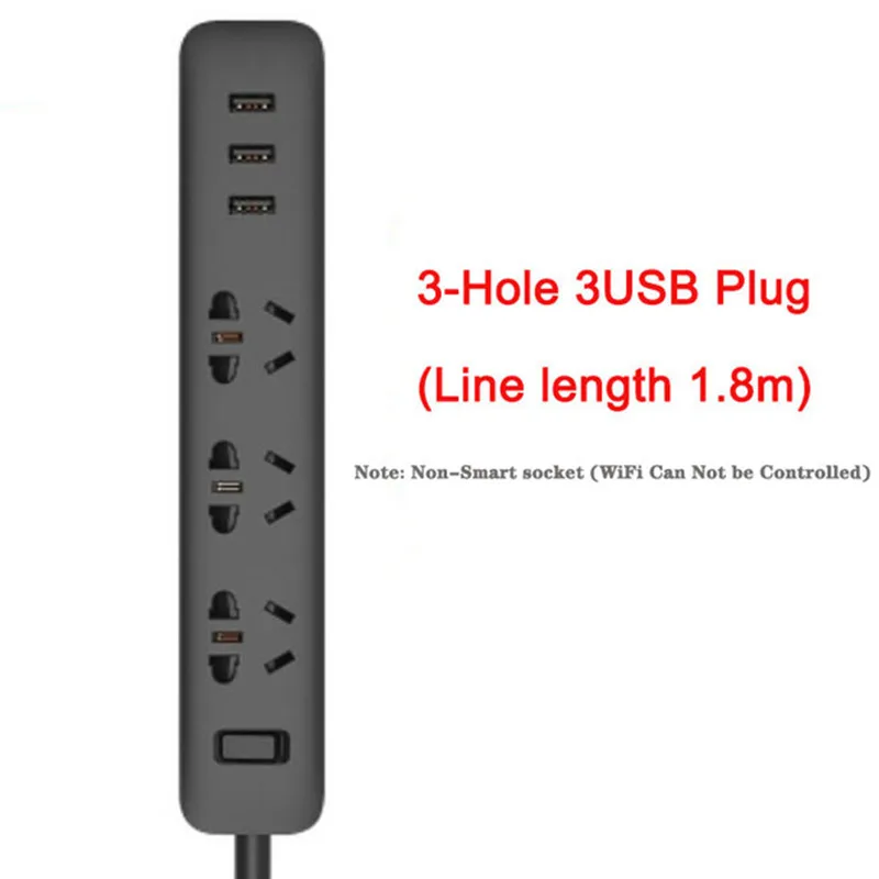 Оригинальный удлинитель питания Xiaomi Mijia Smart Power Strip 3 2 А USB порты быстрой зарядки +