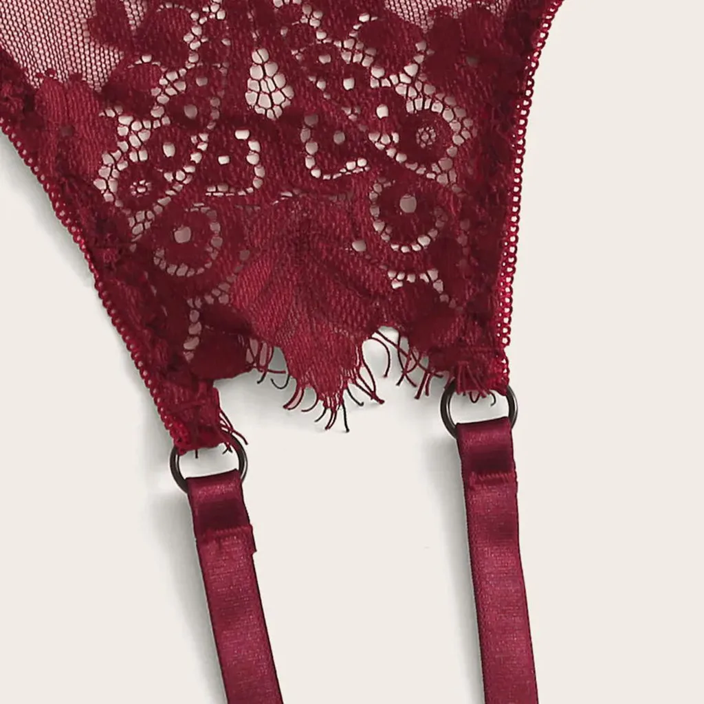 Эротическое сексуальное нижнее белье комплект женского белья Babydoll кружевной