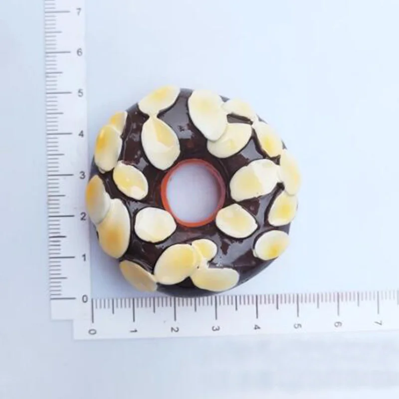 Домашняя красивая обувь магнит на холодильник Моделирование еда Пончик