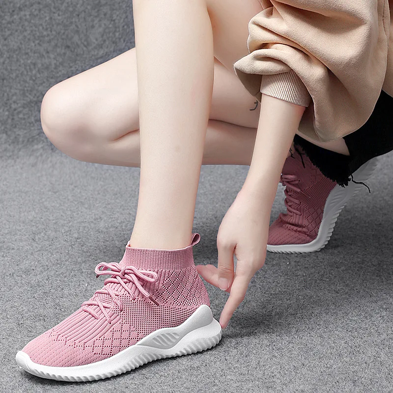

Women Shoes Flats Fashion Casual Ladies Shoes Woman New Lace-Up Mesh Breathable Female Sneakers Zapatillas Mujer Feminino