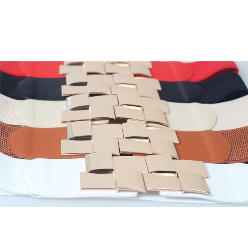 Новая модная женская эластичная юбка с широким поясом квадратная строчка