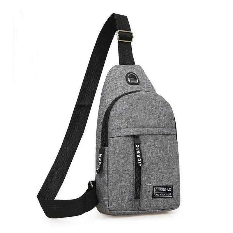 

Men Shoulder Bags Travel Sling Canvas Fashion Crossbody Messengers Bag Multifunction Anti Theft Canvas Waist Chest Bag For Male