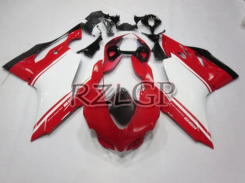 

Motorcycle Bodywork Fairing Kit Fit For 899 1199 2012 2013 2014 ABS Plastic Injection Molding Hull White Red Q2134