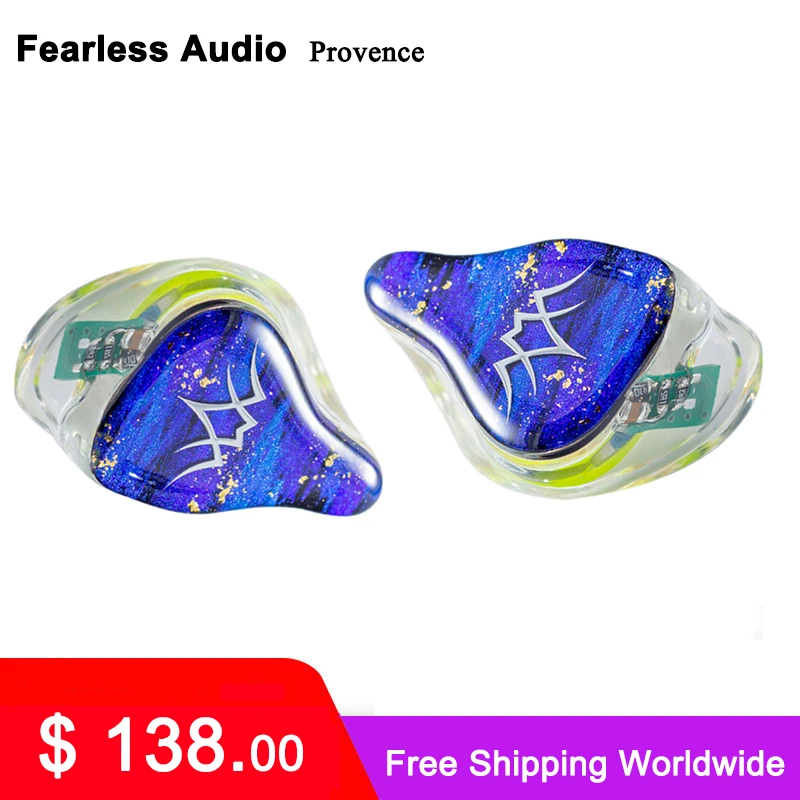 

Бесстрашные аудио Прованс 1DD + 2BA гибридные наушники с 8 прядями OFC посеребренный кабель Litz