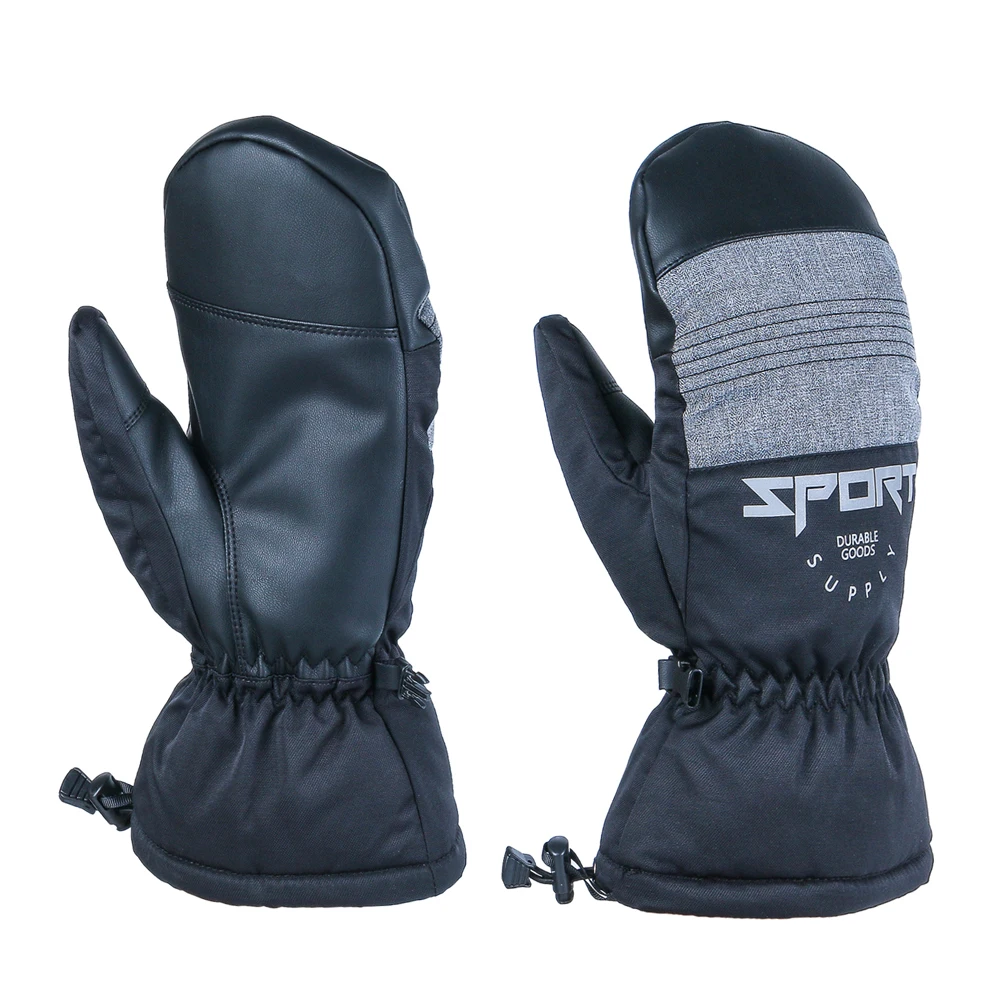 

Waterproof Winter Snowboard Snowmobile Mitten Men Women Gray Pink 3M Touchscreen Young Boys Girls Black Ski Snow Warm Glove