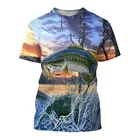 Мужская Повседневная футболка для рыбалки с 3D принтом, Спортивная рубашка с изображением утки и животного, нейтральная одежда с коротким рукавом, новая мода 2021