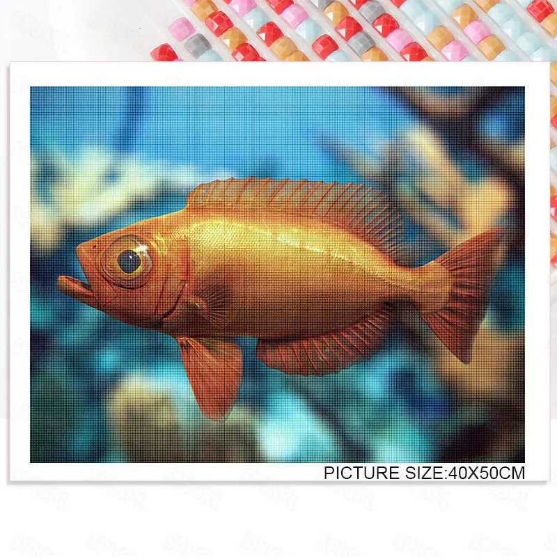 

Diy Diamond Painting Modern Marine Life Underwater Fish Niche Creative Living Room Bedroom Study Decorative Painting Paintings