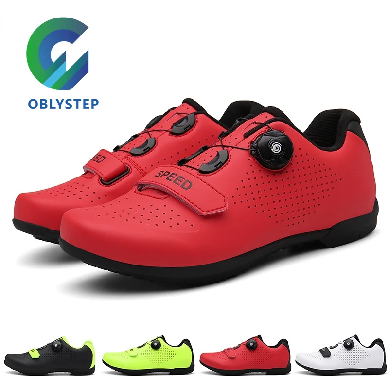

OBLYSTEP Ultralight Road Bike Shoes Self-locking Mountain Shoe Breathable Professional Bicycle Racing Sports