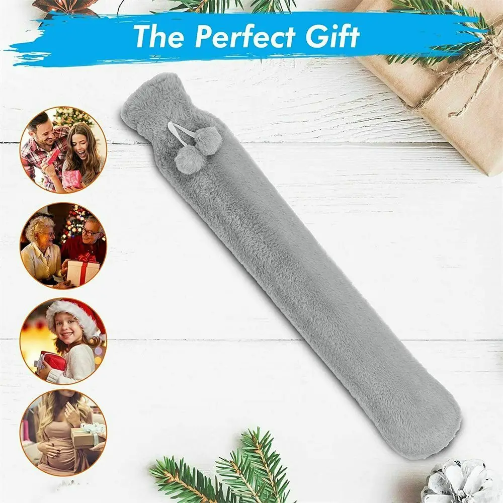 Бутылка для горячей воды со съемным покрытием из искусственного меха л | Бытовая