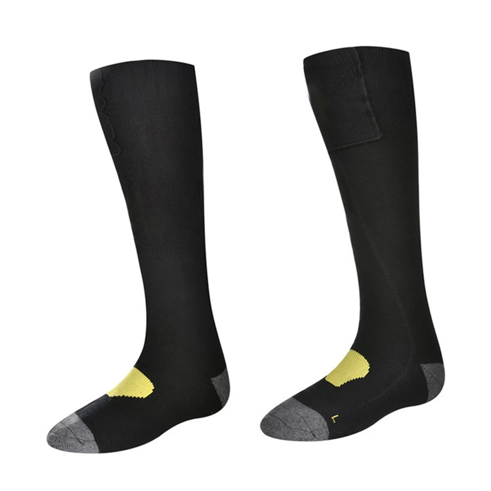 

1 пара походные туристические грелки для ног съемная коробка зимние осенние носки с подогревом моющиеся длинные универсальные электрическ...