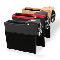 multifunction leather organizer storage box front bottle holder seat gap filler automobiles stowing tidying