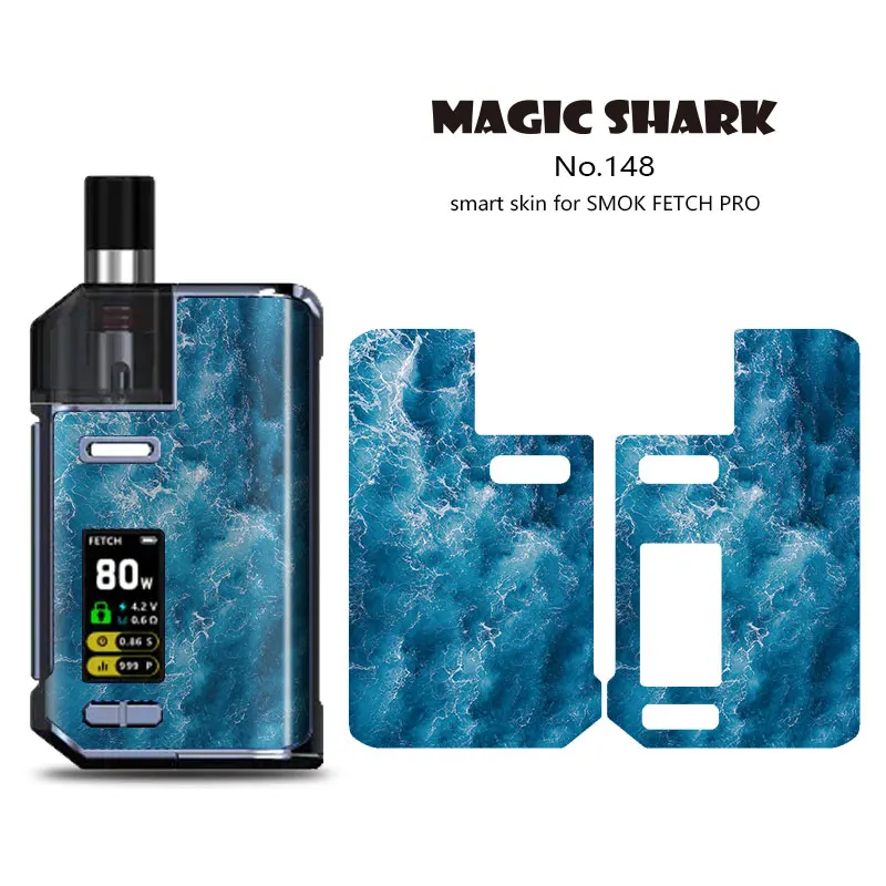 

Magic Shark 100% New Painting Leaf PVC Skin Tape Case for Smok Fetch Pro Sticker Film for Smok Fetch Pro