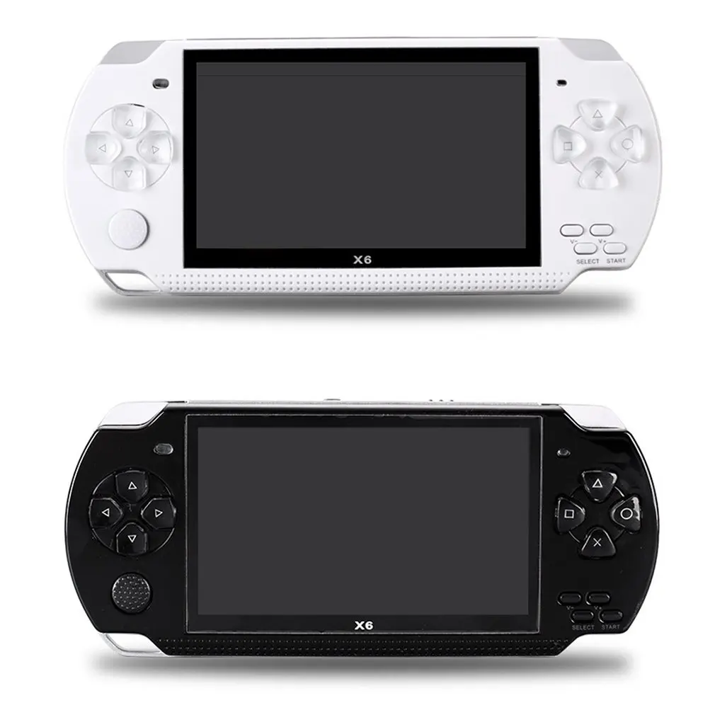 X6 4,3 дюймов портативная игровая консоль для GBA/Arcade/NES, встроенный в 1000 игр, портативный игровой плеер с памятью 8G и камерой 30 пикселей