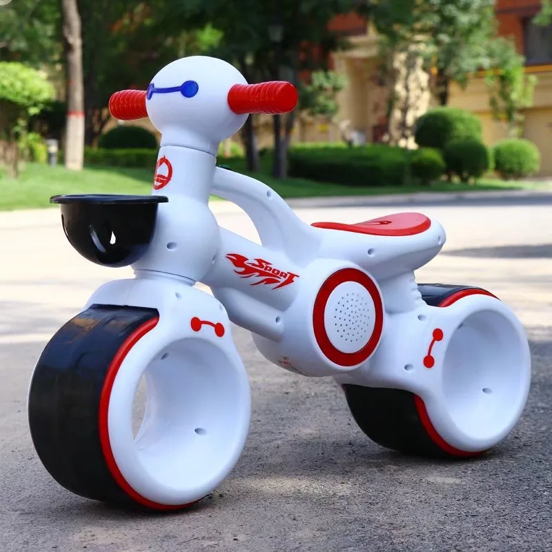

Children's Music Light Car Balance Without Pedal Scooter Riding Walking Learning Scooter 1-3 Years Old Baby Toys