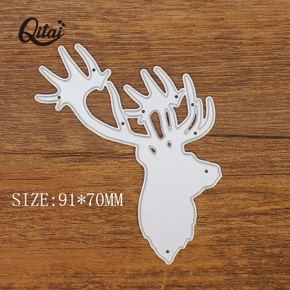 Счастливого Рождества Олень Снежинка QITAI 1 шт. металлические резные штампы DIY