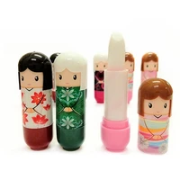 hot sales cute japanese doll clear moisturizing repair lip balm lip protector lipstick