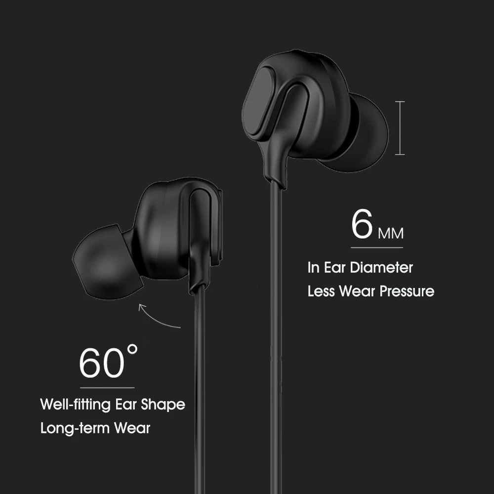 Наушники Lenovo HF150 Спортивная гарнитура для бега 3 5 мм Jack наушники 6D стерео звук