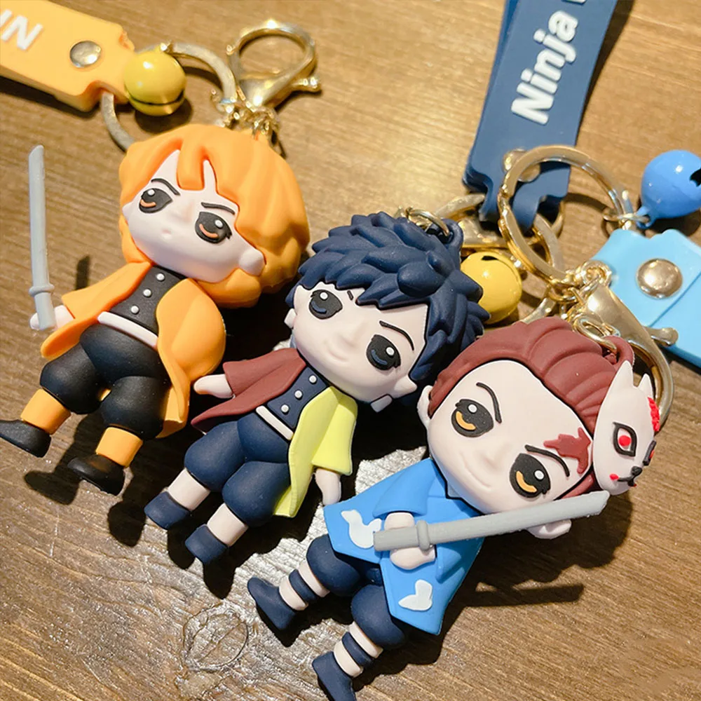 Аниме Демон Истребительница брелок мультфильм Kimetsu без Yaiba фигурка Tanjirou кулон