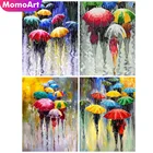 MomoArt Алмазная вышивка улица 5D DIY Алмазная мозаика дождь алмазная картина пейзаж картины стразами полная выкладка подарок ручной работы Украшение дома