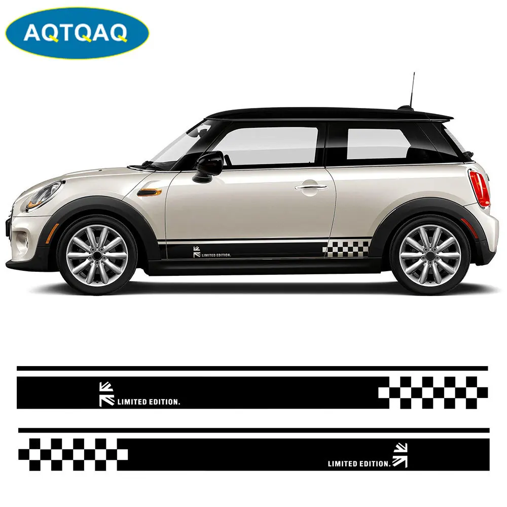 1 пара наклейка на боковую юбку автомобиля порог дверь боковая наклейки