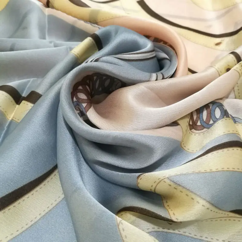 Модный женский шарф из натурального шифона роскошный брендовый с турецким