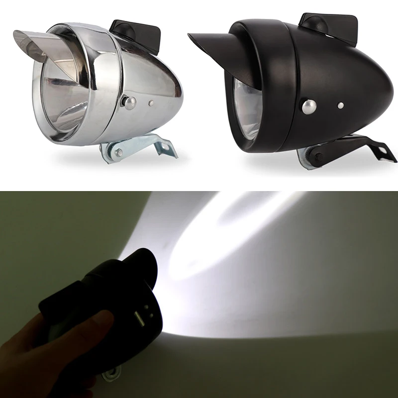 XANES XL28 светодиодный фонарь для велосипеда Ретро винтажная фара высокой яркости велосипедный передний фонарь для электрического автомобиля фонарь