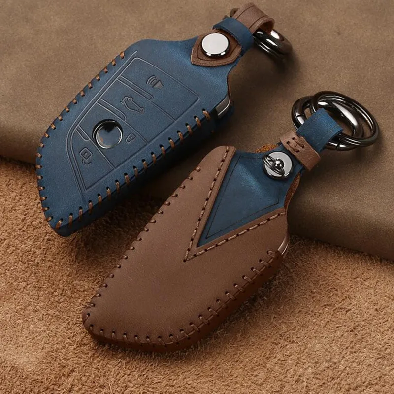 

Fashion Leather Car Remote Key Case Cover For BMW 1 2 3 4 5 6 7 Series X1 X3 X4 X5 X6 F30 F34 F10 F07 F20 G30 F15 F16 E60